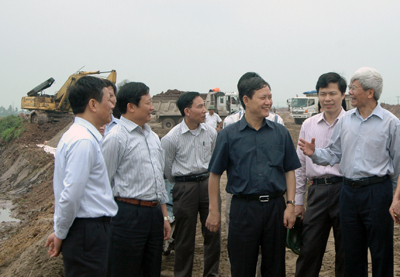 Hưng Yên Kiểm tra tiến độ thi công các công trình trọng điểm